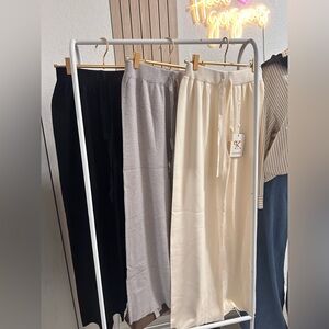 Cozy Lounge Pants in Black, Gray, and Cream